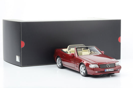 1:18 Mercedes-Benz 500 SL R129 Hard- Softtop amber red Norev Dealer