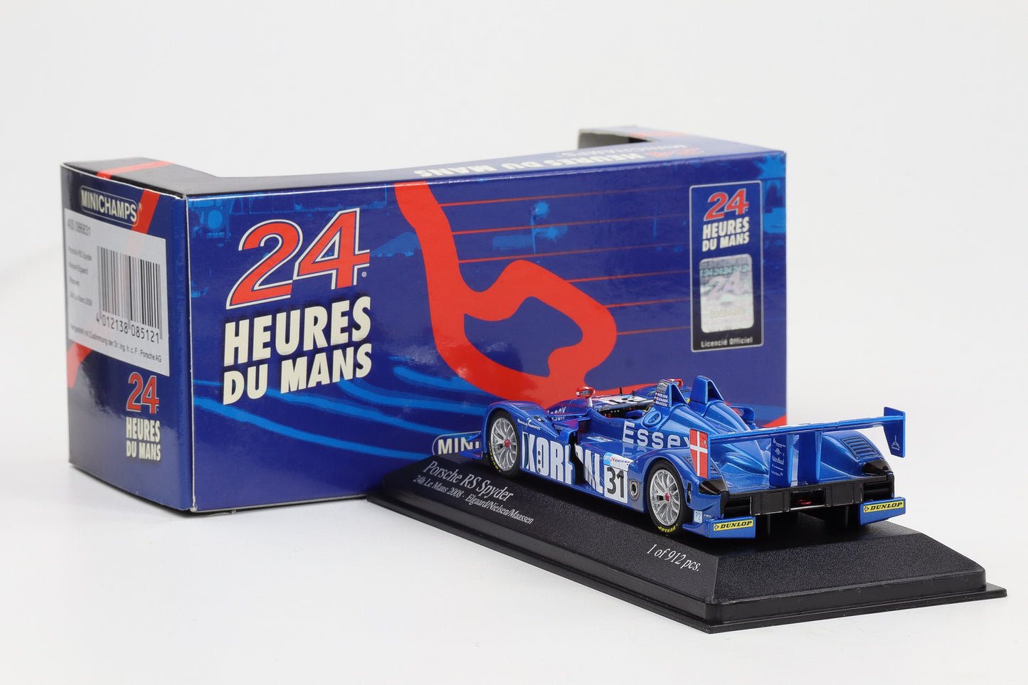 1:43 Minichamps Porsche RS Spyder #31 Korral 24H Le Mans 2008
