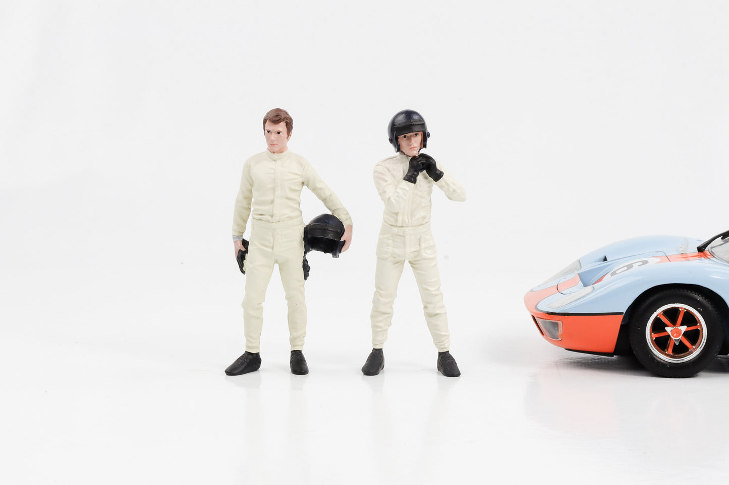 1:18 Figura I Race Day 2 Driver com capacete American Diorama Figures