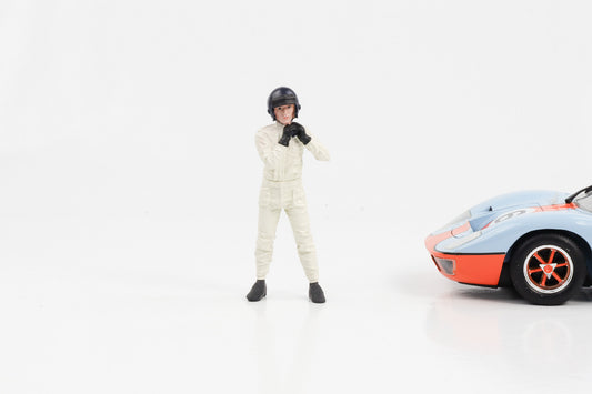 1:18 Figur Race Day Classic Le Mans 1 Rennfahrer mit Helm American Diorama Figuren