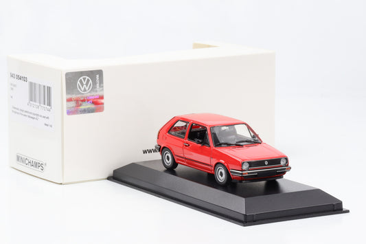 1:43 VW Volkswagen Golf II 1985 red Minichamps