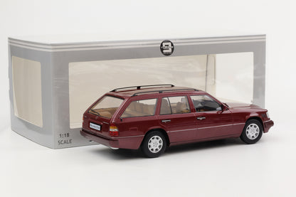1:18 Triple9 Mercedes-Benz E-Klasse T-Modell S124 1995 almandine red Turbodiesel