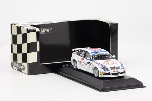 1:43 Minichamps BMW 320si WTCC Porto  2007 BMW Team UK Winner A. Priaulx