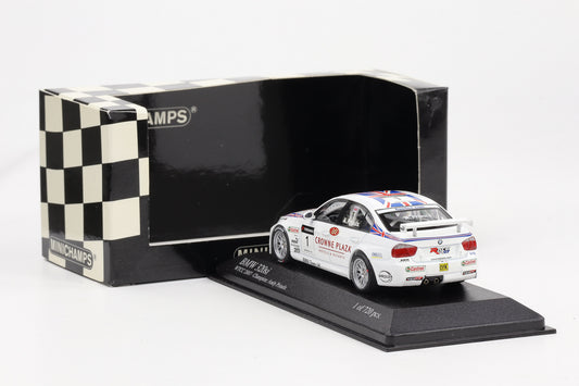 1:43 Minichamps BMW 320si WTCC Porto  2007 BMW Team UK Winner A. Priaulx