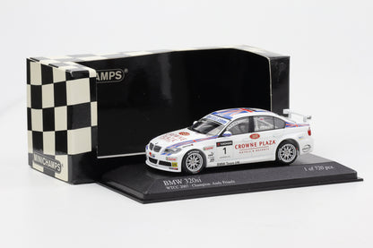 1:43 Minichamps BMW 320si WTCC Porto  2007 BMW Team UK Winner A. Priaulx