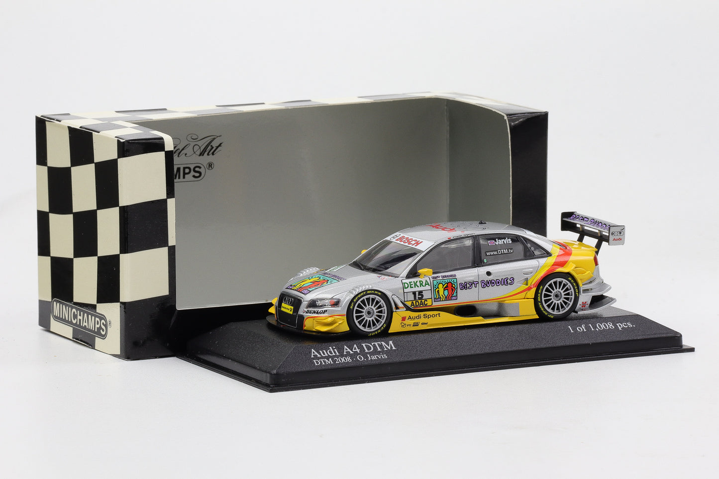 1:43 Minichamps Audi A4 DTM 2008 Audi Sport Team Phoenix #15 Oliver Jarvis