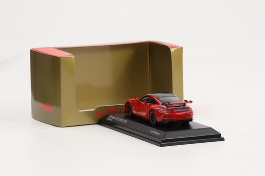 1:64 Minichamps Porsche 911 992 GT3 2021 guards red diecast
