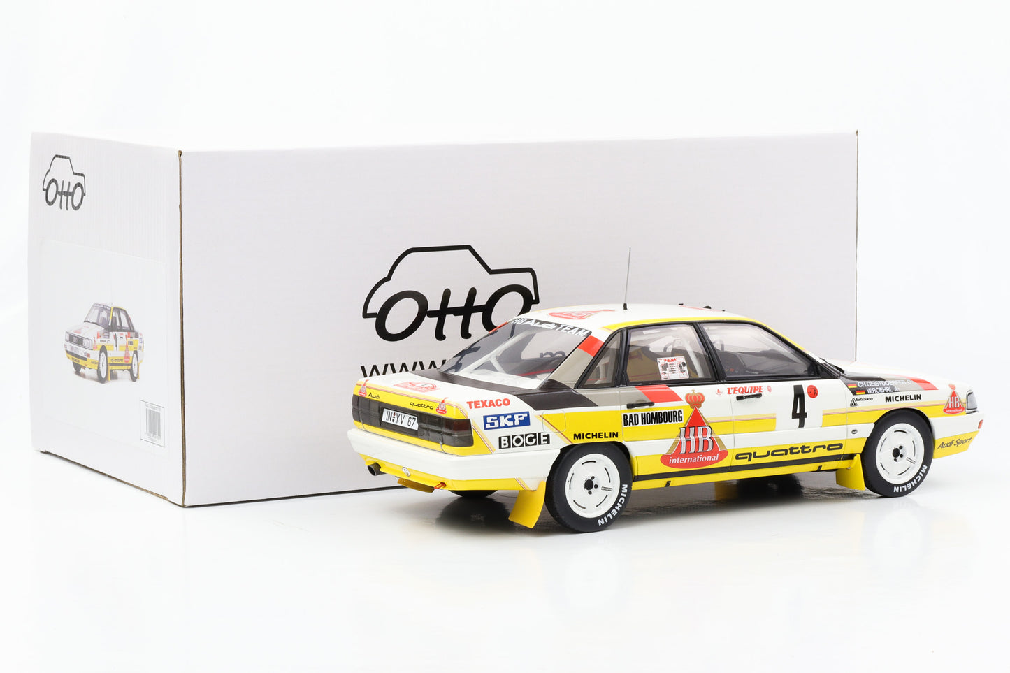 1:18 Audi 200 Quattro Gr.A #4 Röhrl HB Rallye Monte Carlo 1987 Ottomobile OT439