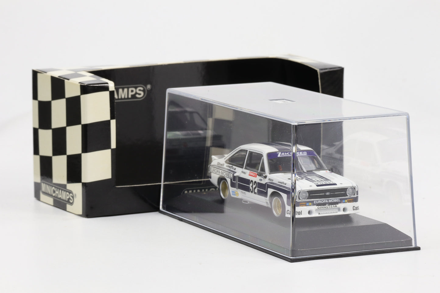 1:43 Minichamps Ford Escort II RS 1800 ADAC Supersprint DRM 1976 Winner Ludwig