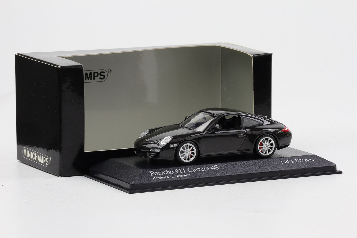 1:43 Minichamps Porsche 911 997 Carrera 4S 2008 basaltschwarz metallic