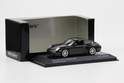 1:43 Minichamps Porsche 911 997 Carrera 4S 2008 basaltschwarz metallic