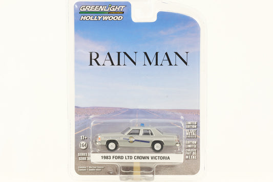 1:64 Rain Man 1983 Ford LTD Crown Victoria Polizei grau Greenlight Hollywood