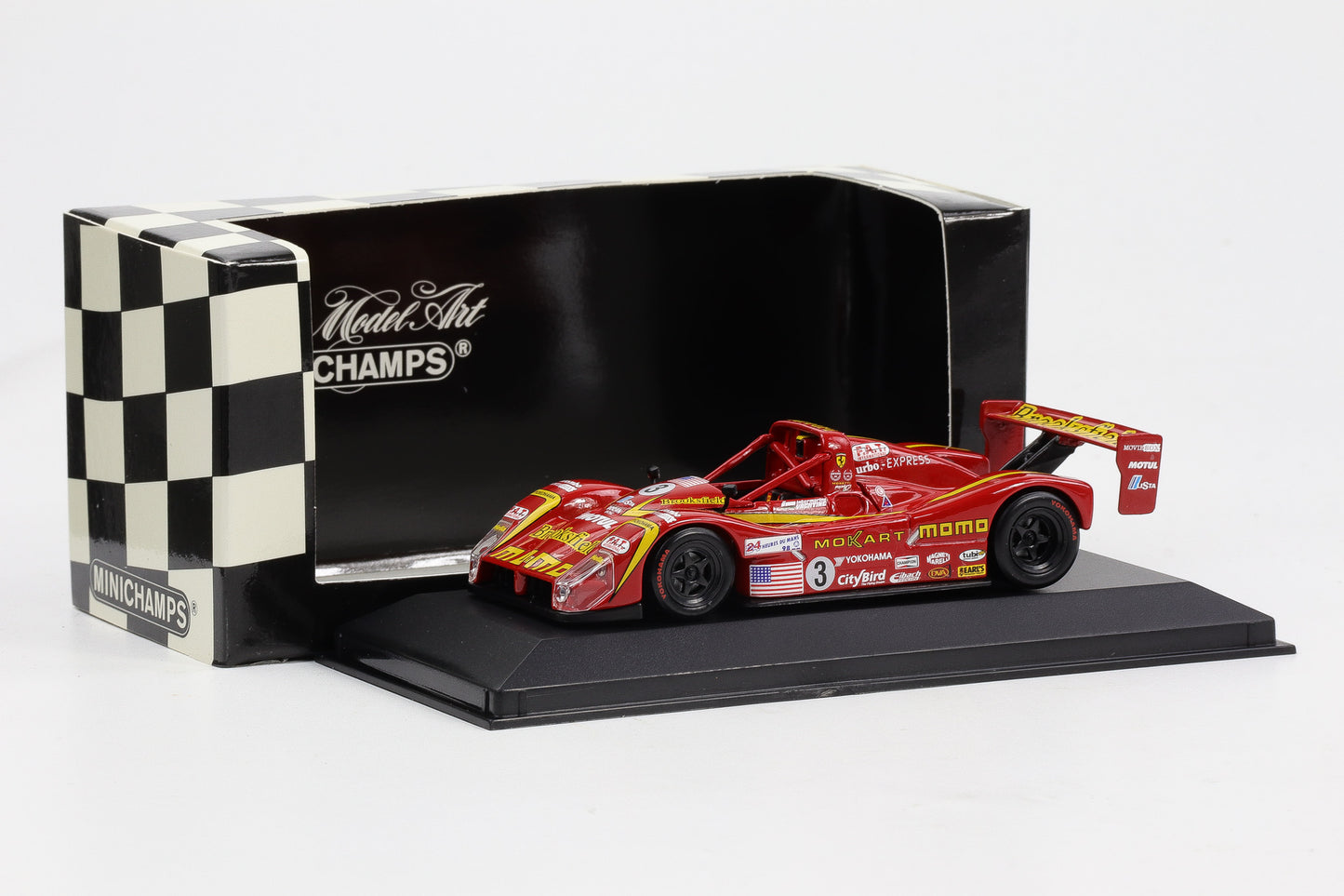 1:43 Minichamps Ferrari 333 SP Le Mans 1998 #3 MOMO Moretti Racing