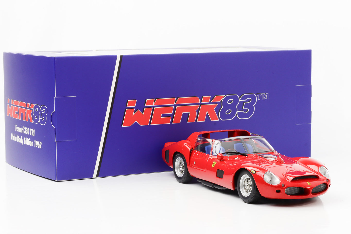 1:18 Ferrari 330 P3 Spider Plain Body Version rouge 1966 WERK83 moulé sous pression