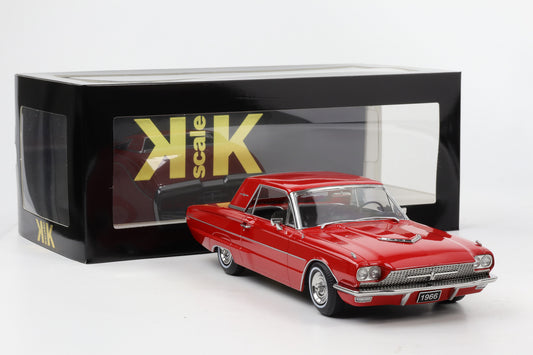1:18 KK-Scale Ford Thunderbird Hardtop Coupe Baujahr 1966 rot „Flair Birds“