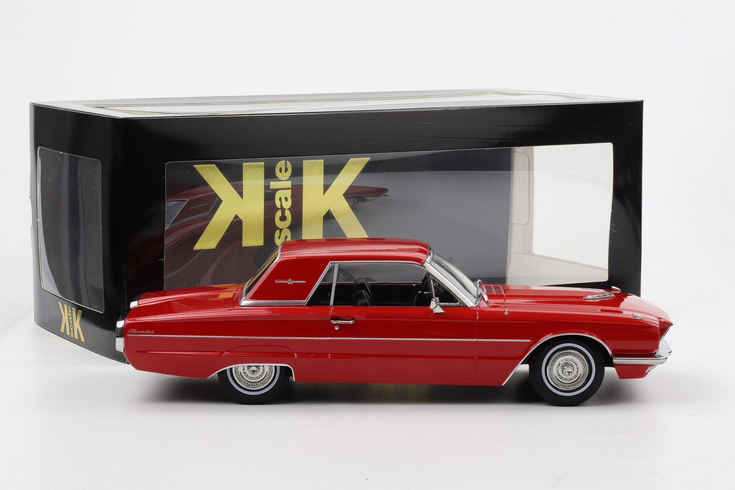 1:18 KK-Scale Ford Thunderbird Hardtop Coupe Baujahr 1966 rot „Flair Birds“