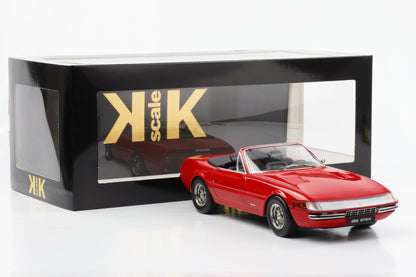 1:18 Ferrari 365 GTS/4 Daytona 1. Serie 1969 Cabriolet rot KK-Scale diecast