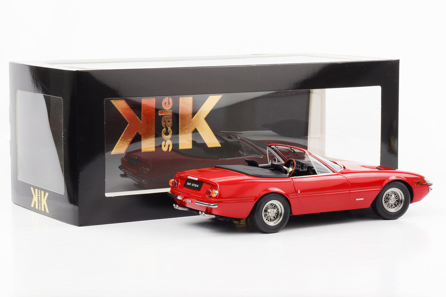 1:18 Ferrari 365 GTS/4 Daytona 1. Serie 1969 Cabriolet rot KK-Scale diecast