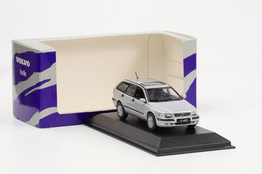1:43 Minichamps Volvo V40 Estate silber metallic Dealer