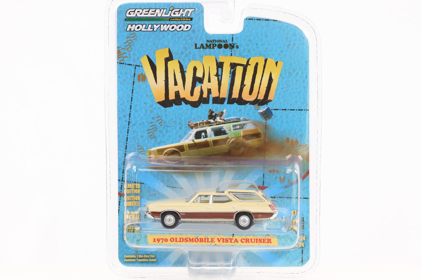 1:64 National Lampoon's Vacation 1970 Oldsmobile Vista Cruiser Greenlight Hollywood