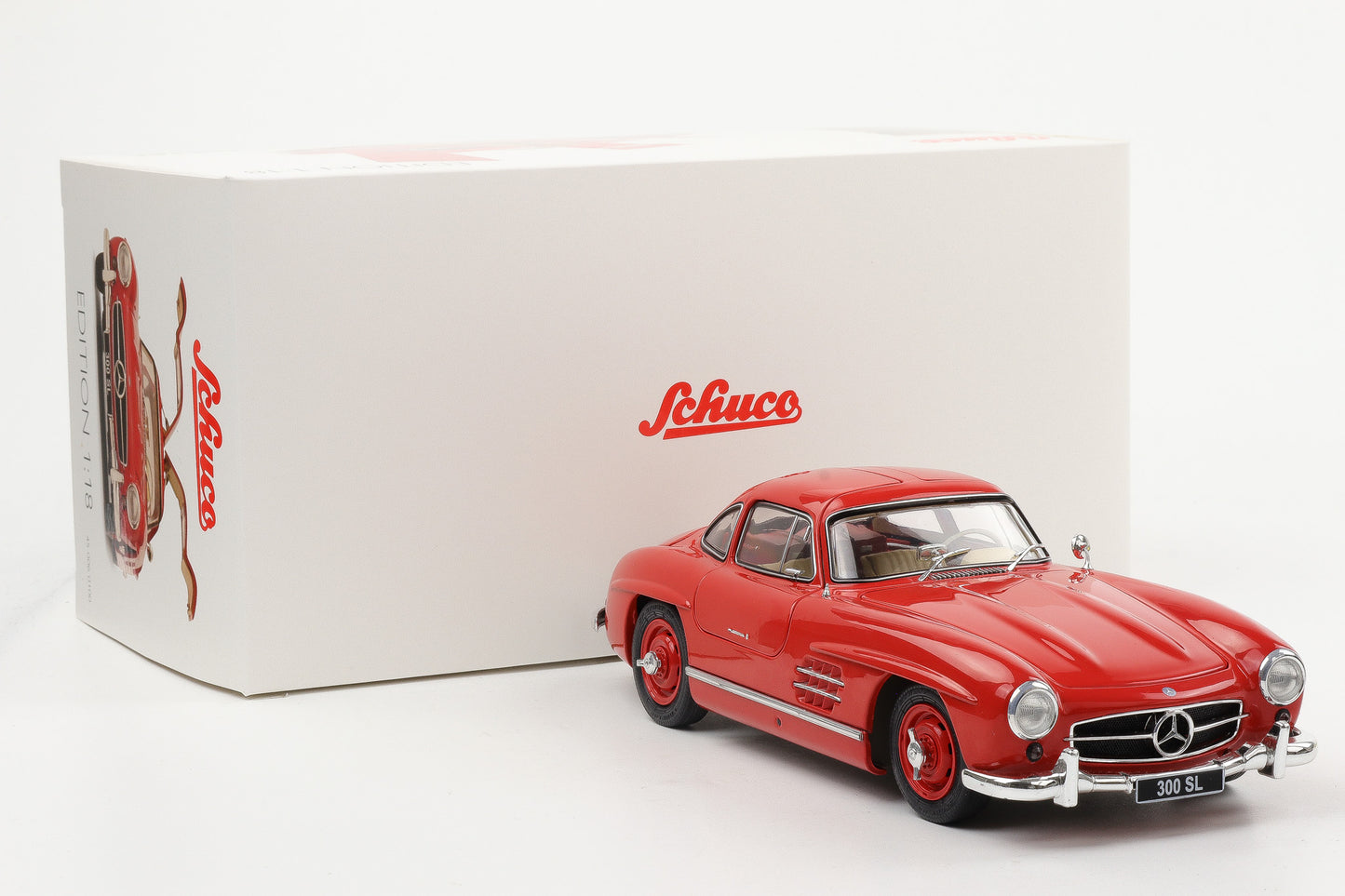1:18 Schuco Mercedes 300 SL W198 Gullwing 1957 full opening 450060100