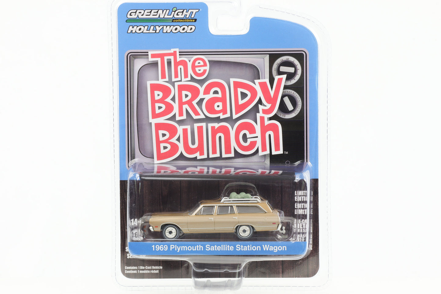 1:64 The Brady Bunch 1969 Plymouth Satellite Station Wagon Greenlight Hollywood