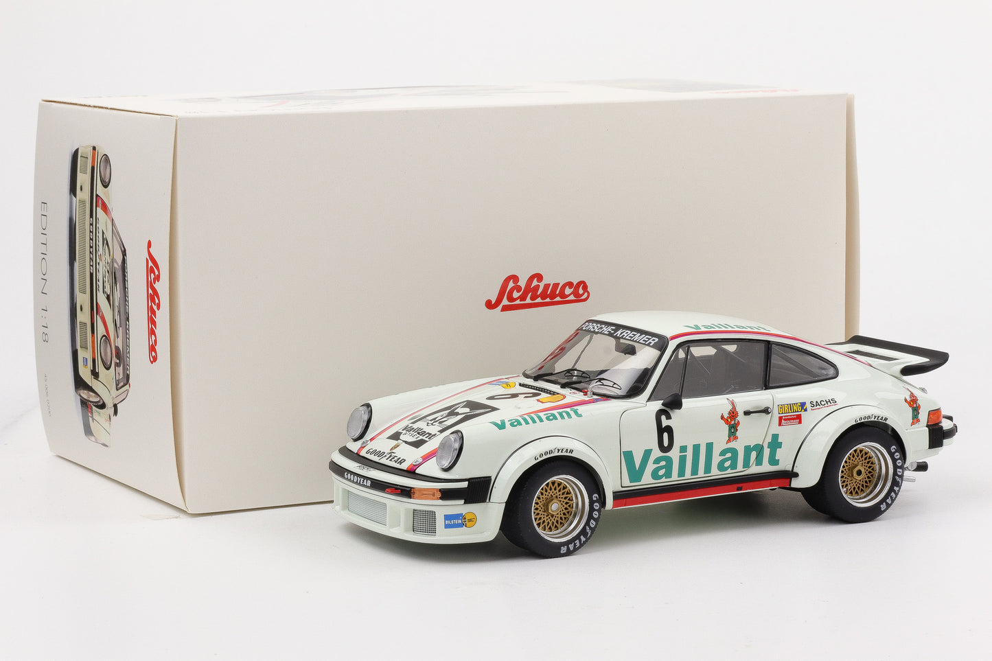 1:18 Schuco Kremer Porsche 934 RSR #6 European GT Championship Norisring 1976 Wollek