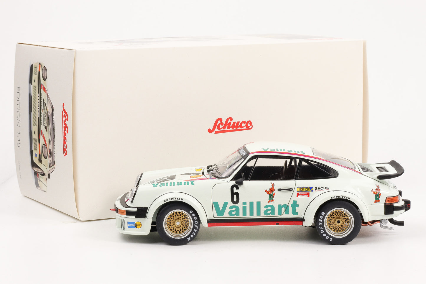 1:18 Schuco Kremer Porsche 934 RSR #6 European GT Championship Norisring 1976 Wollek