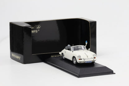 1:43 Minichamps Porsche 356 C Cabriolet 1965 Rijkspolitie Polizei weiß