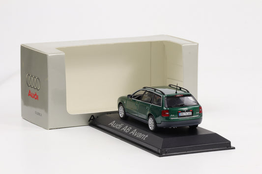 1:43 Minichamps Audi A6 Avant C5 Typ 4B 1998 grün metallic Dealer