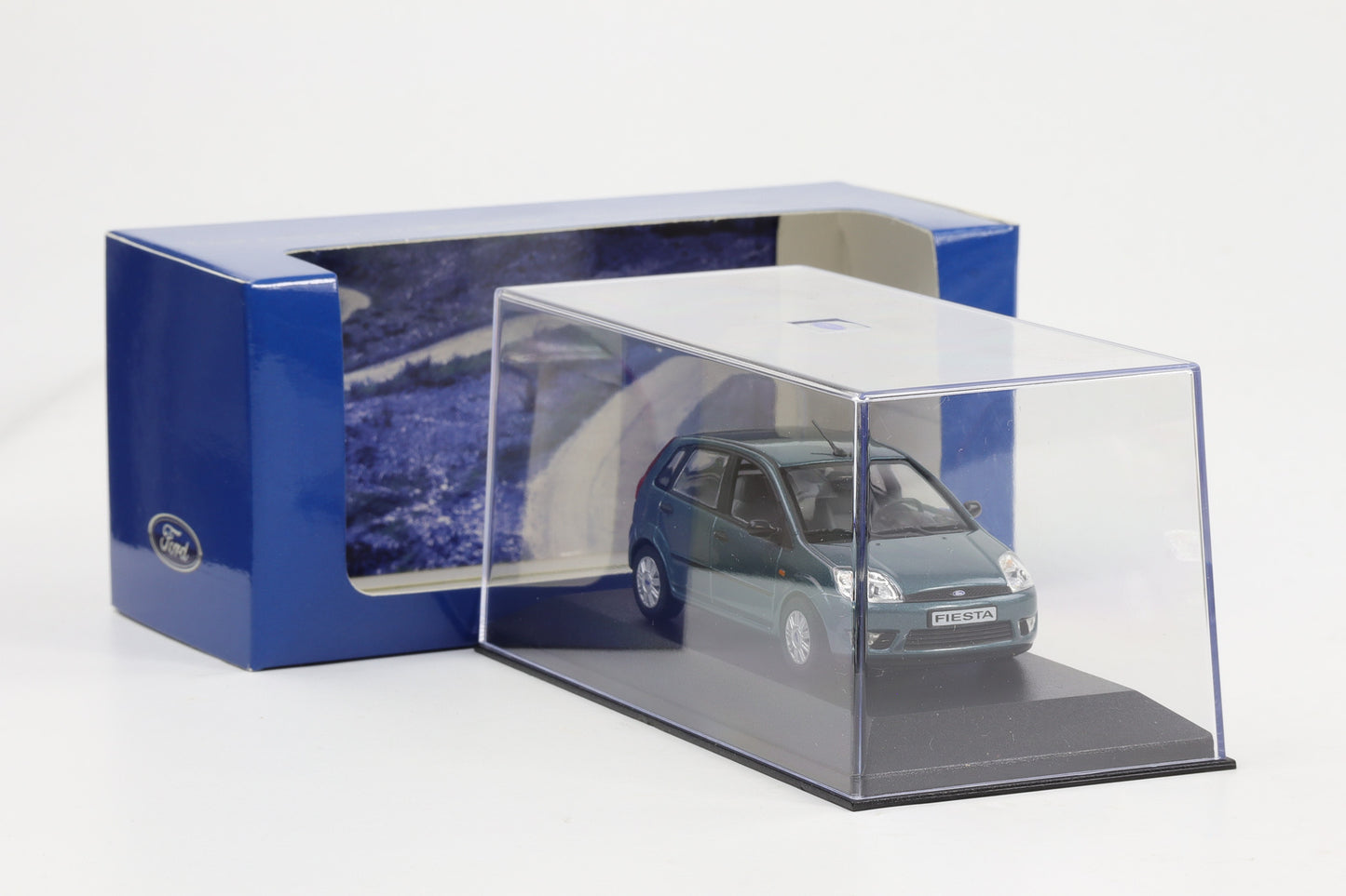 1:43 Minichamps Ford Fiesta 5-Türer 2002 petrol metallic Dealer