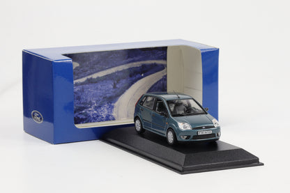 1:43 Minichamps Ford Fiesta 5-Türer 2002 petrol metallic Dealer