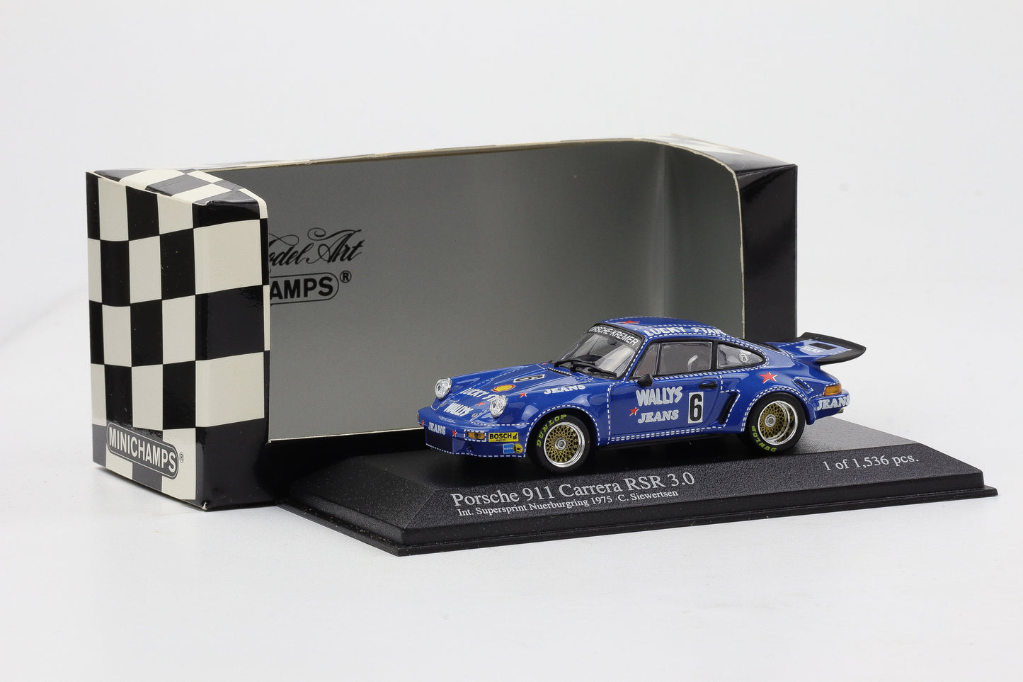 1:43 Minichamps Porsche 911 Carrera RSR 3.0 Int. Supersprint Nürburgring GT Race 1975