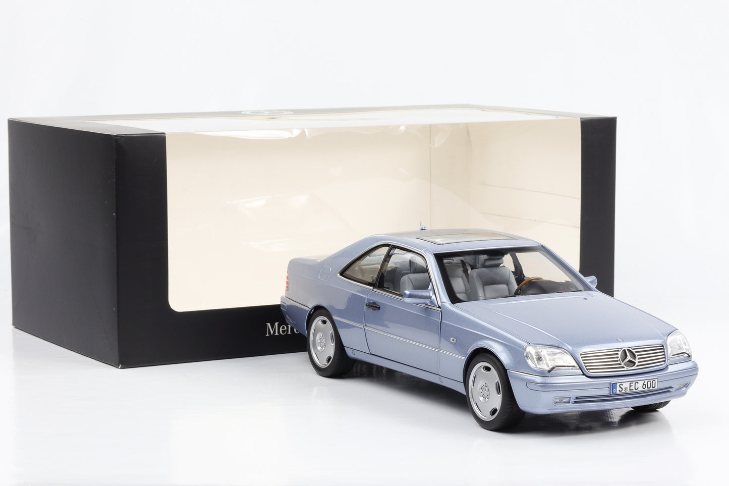 1:18 Mercedes-Benz CL 600 Coupe C140 Perlblau metallic Norev Dealer OVP