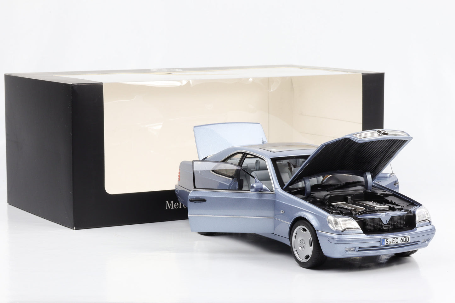 1:18 Mercedes-Benz CL 600 Coupe C140 Perlblau metallic Norev Dealer OVP