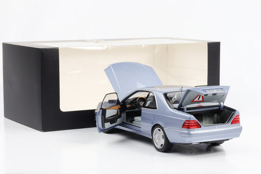 1:18 Mercedes-Benz CL 600 Coupe C140 Perlblau metallic Norev Dealer OVP