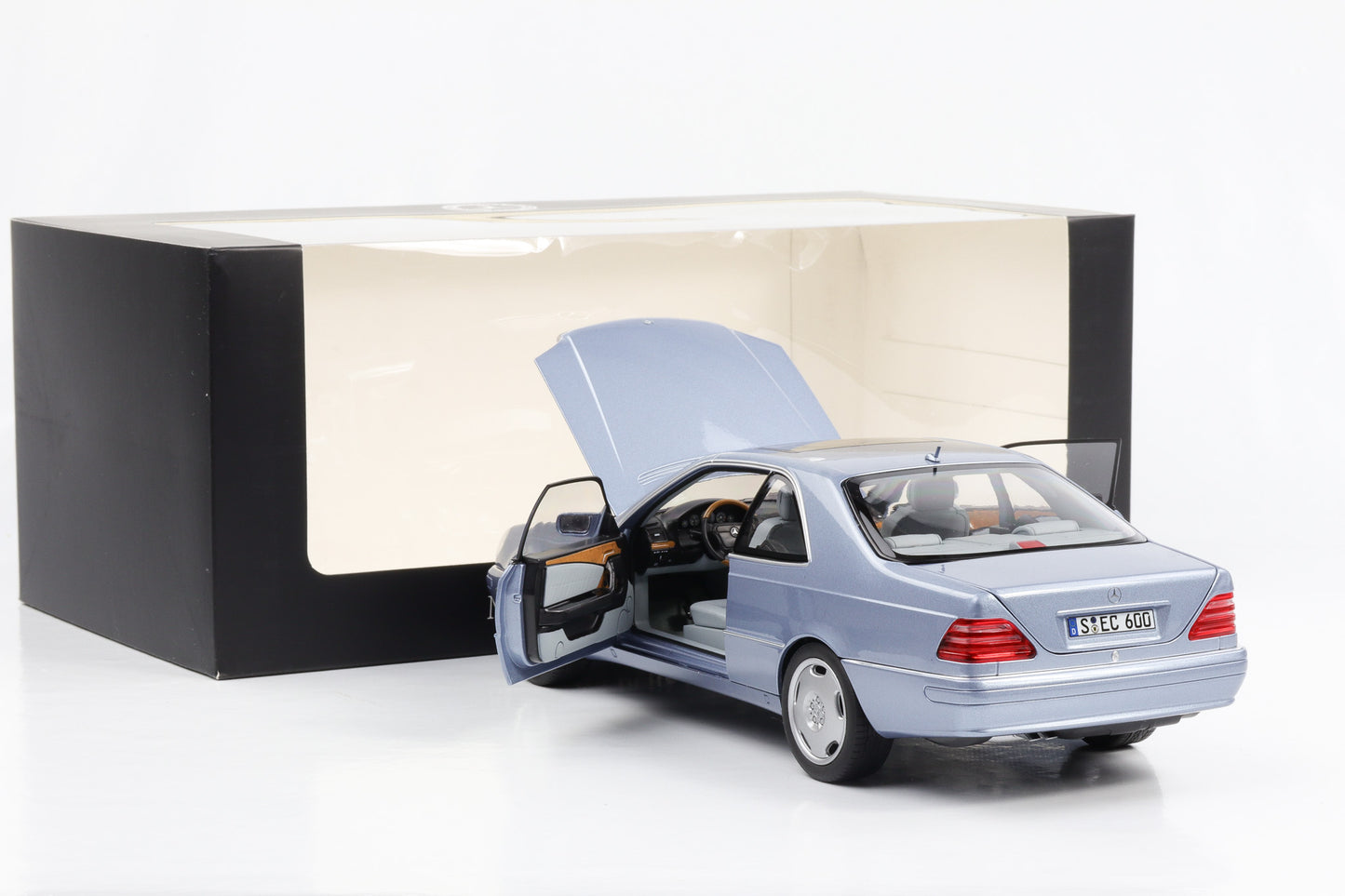 1:18 Mercedes-Benz CL 600 Coupe C140 Perlblau metallic Norev Dealer OVP