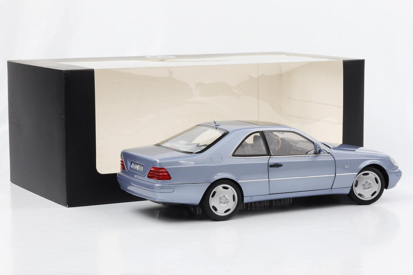 1:18 Mercedes-Benz CL 600 Coupe C140 Perlblau metallic Norev Dealer OVP