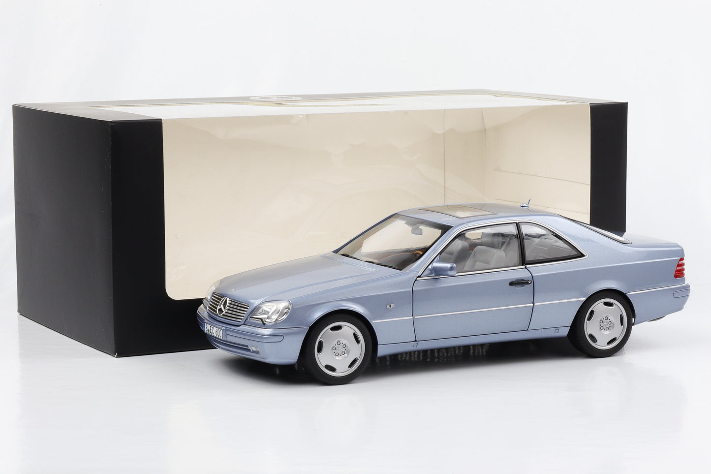 1:18 Mercedes-Benz CL 600 Coupe C140 Perlblau metallic Norev Dealer OVP