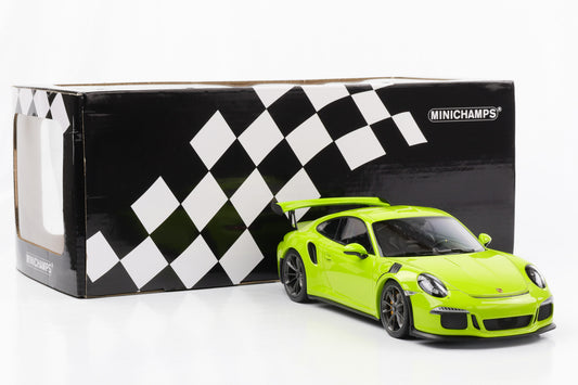 1:18 Porsche 911 GT3 RS 2015 Lichtgrün Minichamps Limited Edition