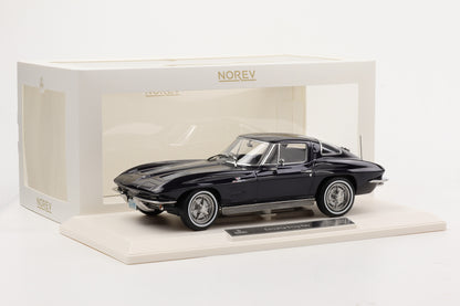 1:18 Norev Chevrolet Corvette Sting Ray Coupe 1963 Daytona blau 200 pcs