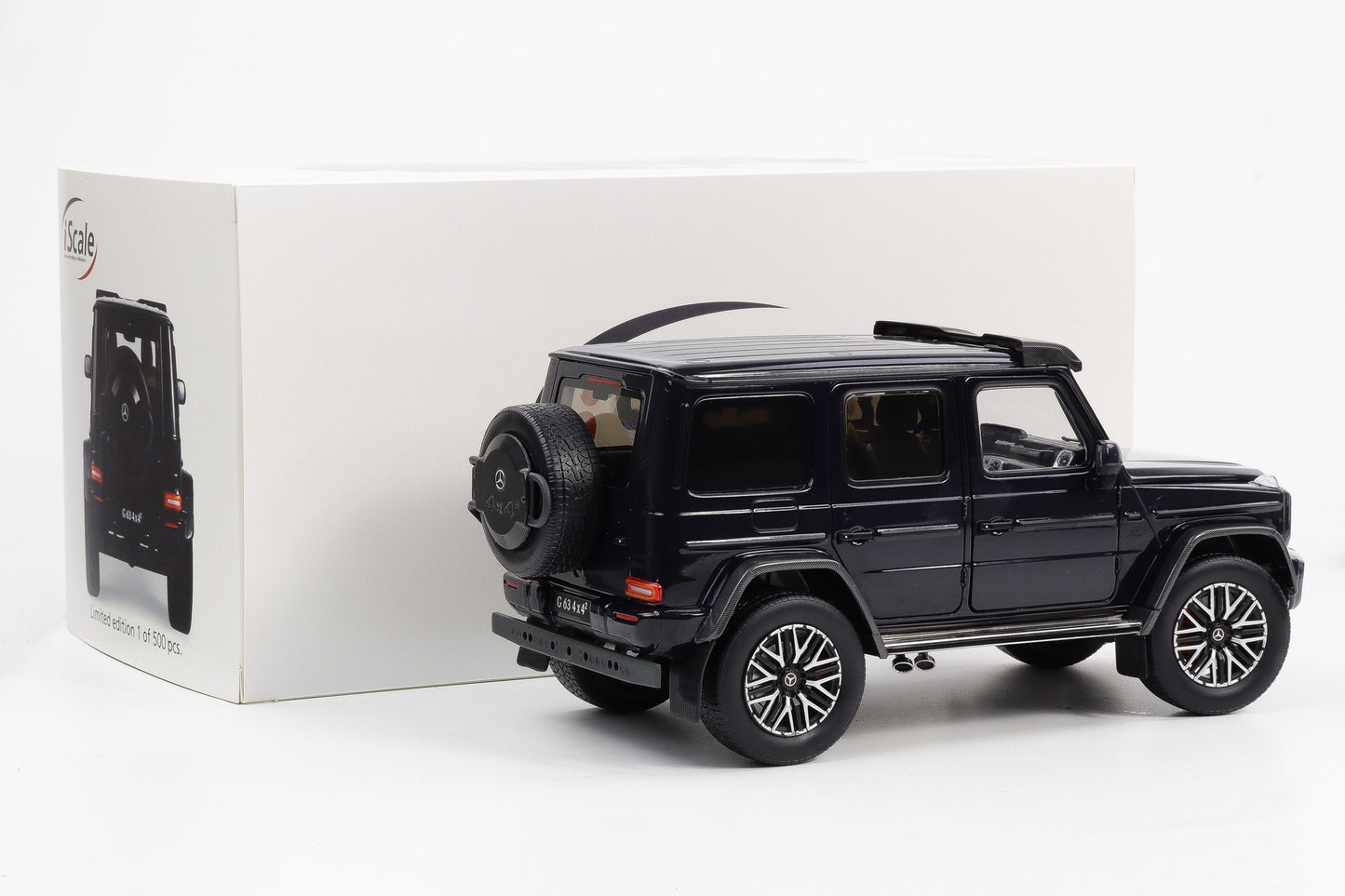 1:18 iScale Mercedes-Benz AMG G63 W463 4x4 2022 dunkelblau metallic limited