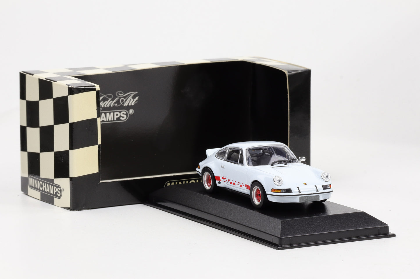 1:43 Minichamps Porsche 911 Carrera RSR 2.8 1973 grand-pirx-weiß mit indischrot