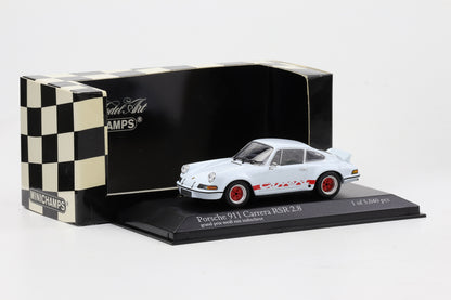1:43 Minichamps Porsche 911 Carrera RSR 2.8 1973 grand-pirx-weiß mit indischrot