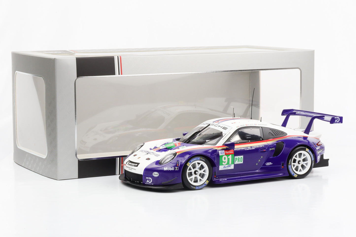 1:18 Porsche 911 991 RSR #91 2nd Winner LMGTE Pro Team GT 24h Le Mans 2018 IXO