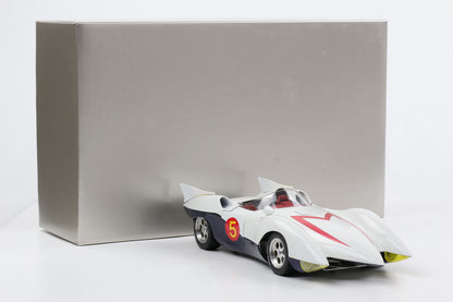 1:18 Schwyn Haas Aluminium Body Hamilton Speed Racer Go Go MACH 5 White Version
