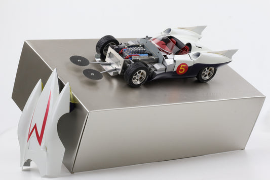 1:18 Schwyn Haas Aluminium Body Hamilton Speed Racer Go Go MACH 5 White Version