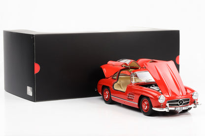 1:18 Mercedes-Benz 300 SL W198 1954 - 1957 Feuerwehrrot Norev Dealer