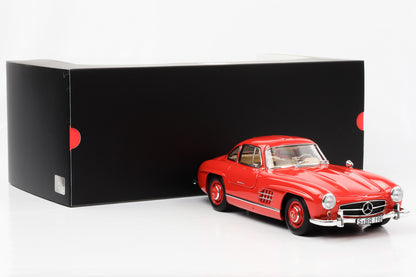 1:18 Mercedes-Benz 300 SL W198 1954 - 1957 Feuerwehrrot Norev Dealer