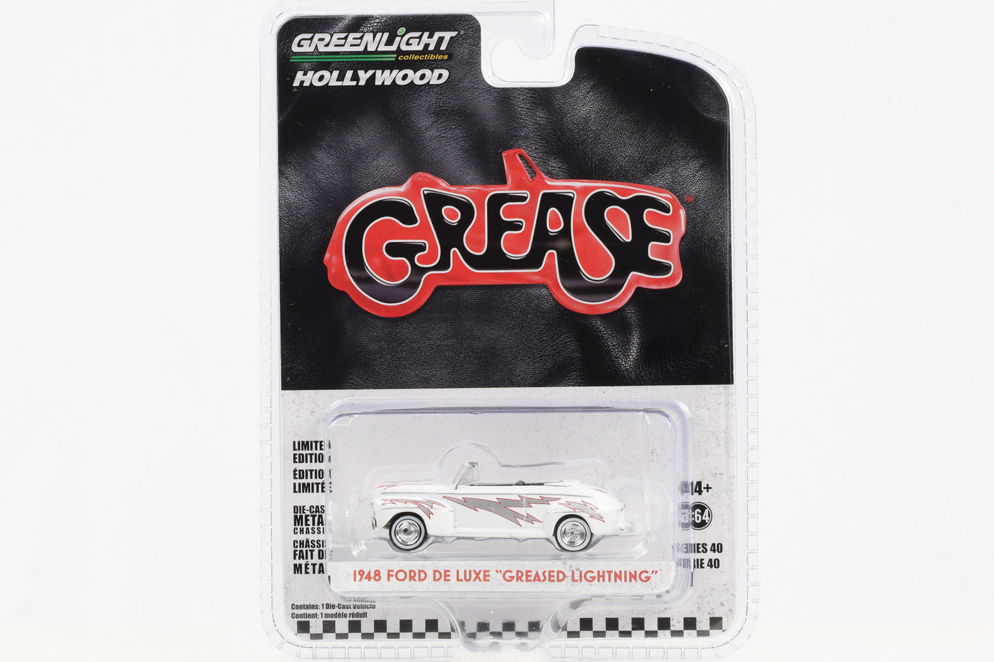 1:64 Grease 1948 Ford De Luxe Greased Lightning weiß Greenlight Hollywood